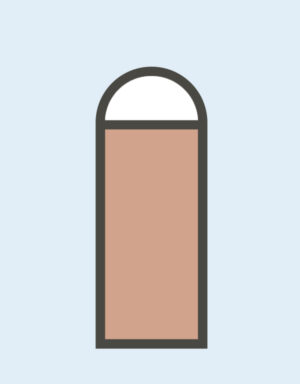 Single Door - Half Moon Transom