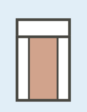Single Door - Two Sidelights and Transom