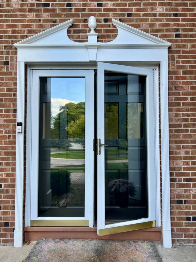 Before Old Storm Door and Traditional Panels