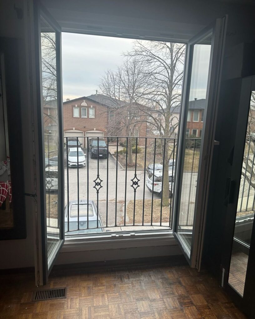 Modern European tilt and turn door system for a residential project in Maple