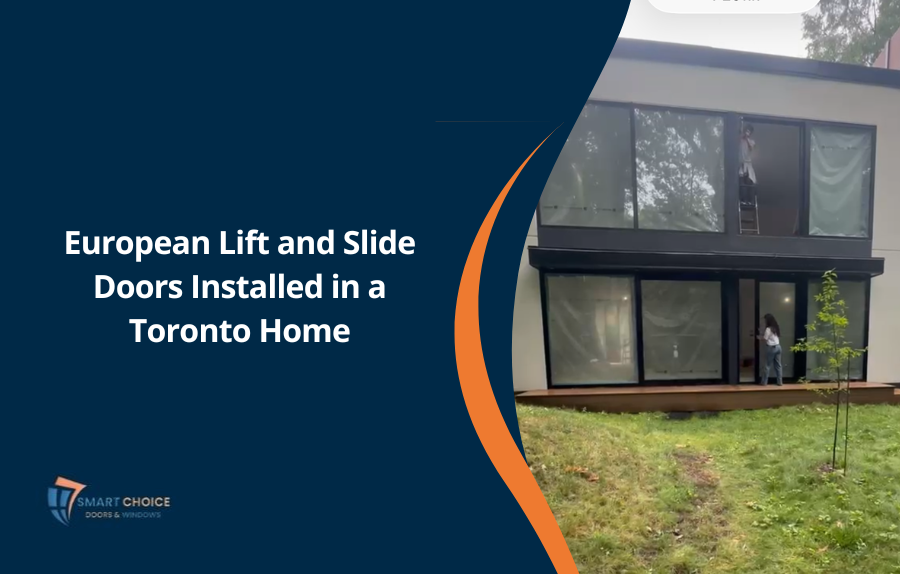 European Lift and Slide Doors Installed in a Toronto Home